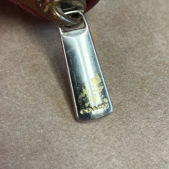 Coach Red and Cream Polka Dot Vintage Wallet EUC - Picture 12 of 12